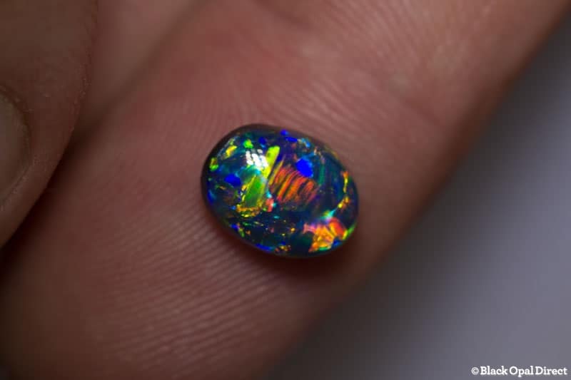 1.91 ct gem black opal collectors piece 9.5x7x4.5mm - Image 9