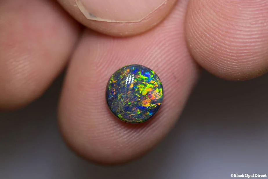1.92 ct black opal 9x9x4mm - Image 2