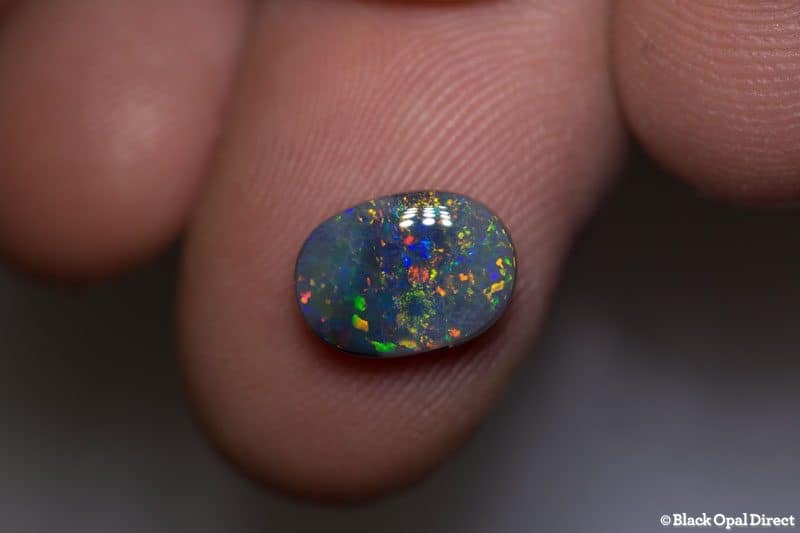 1.92 ct black opal 10x7x3.5mm - Image 2