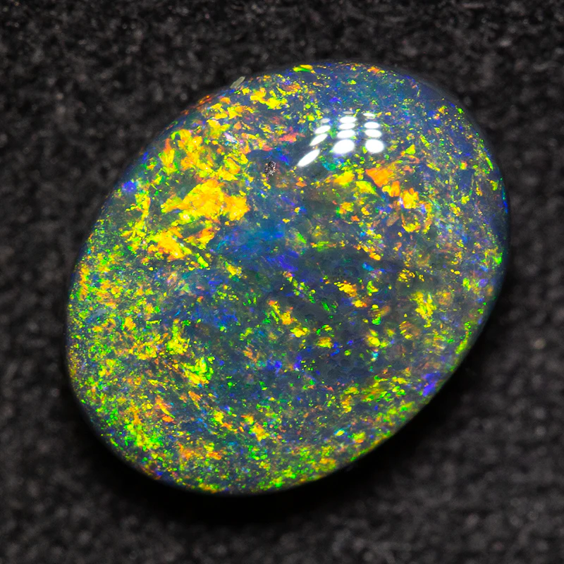 1.92 ct gem black opal 9.7x7.5x3.9mm - Image 3