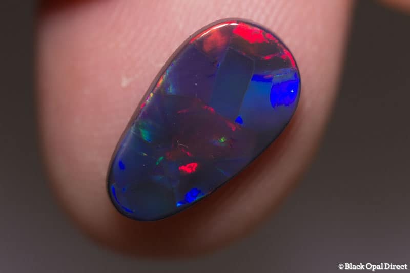 1.92 ct gem black opal 13.8x7.8x2mm - Image 2