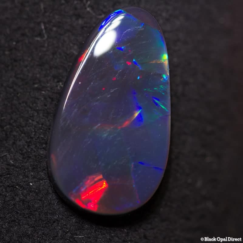 1.92 ct gem black opal 13.8x7.8x2mm - Image 4
