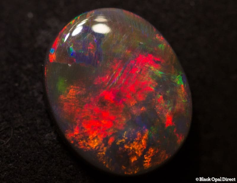 1.93 ct gem black opal 11x9x3mm - Image 2