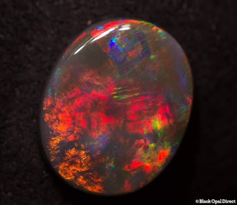 1.93 ct gem black opal 11x9x3mm - Image 3