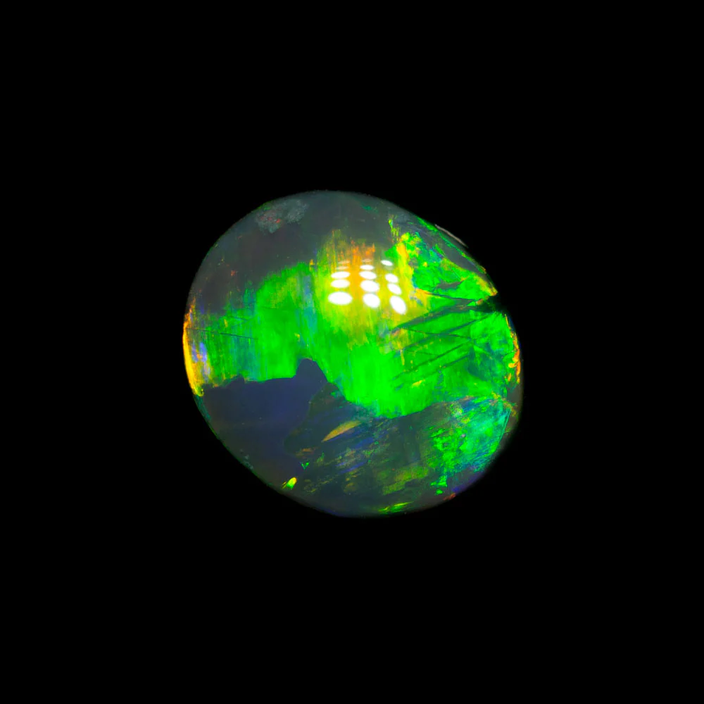 1.93 ct gem black opal 8.3x7.3x4.8mm - Image 2