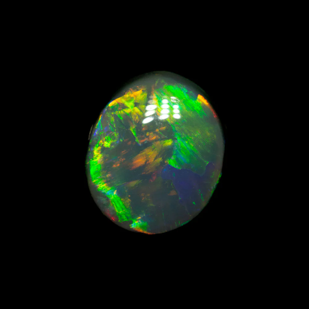 1.93 ct gem black opal 8.3x7.3x4.8mm - Image 3