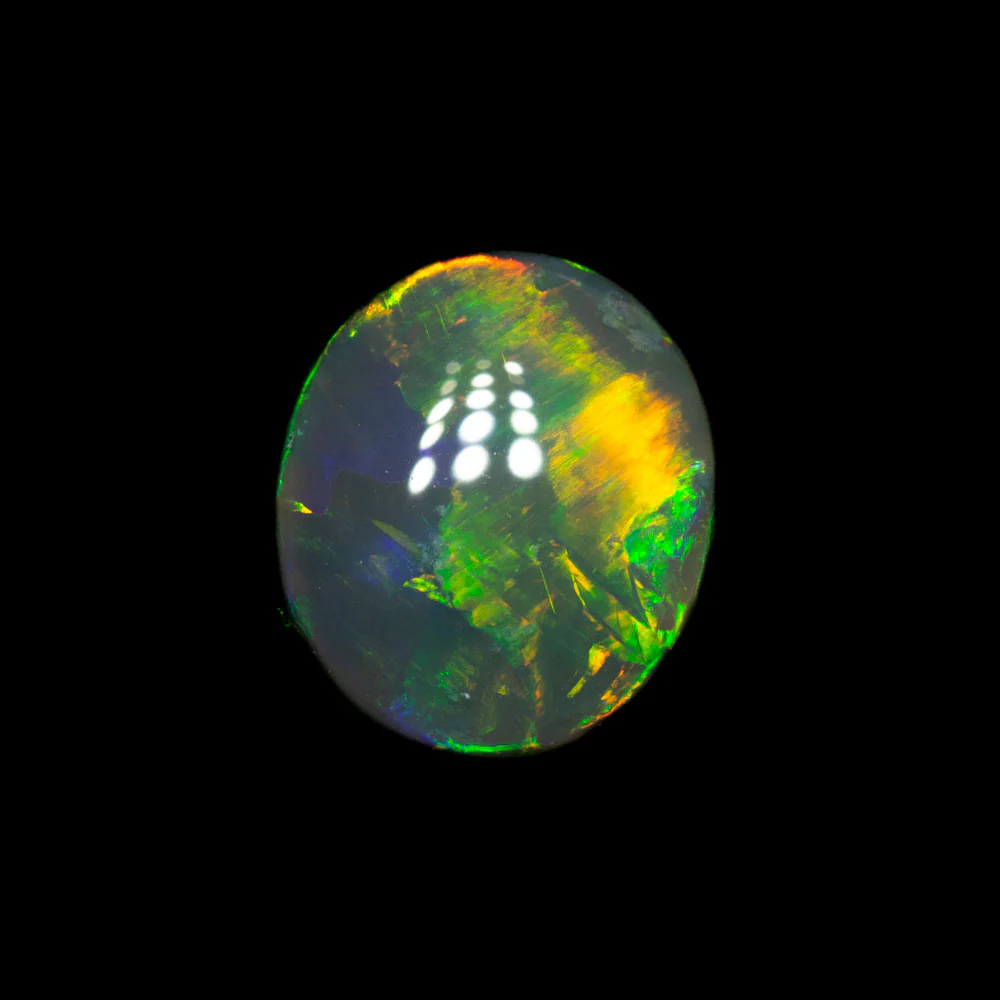1.93 ct gem black opal 8.3x7.3x4.8mm - Image 4