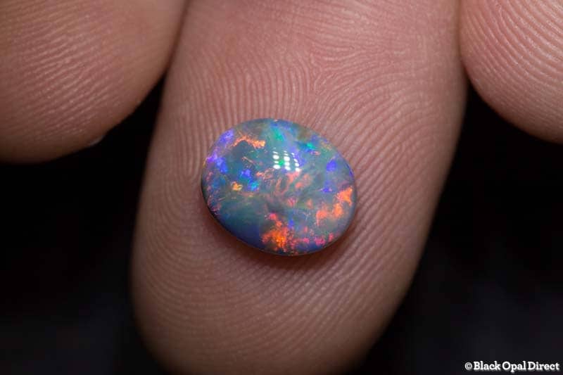 1.94 ct semi black opal 10x8x4mm - Image 3