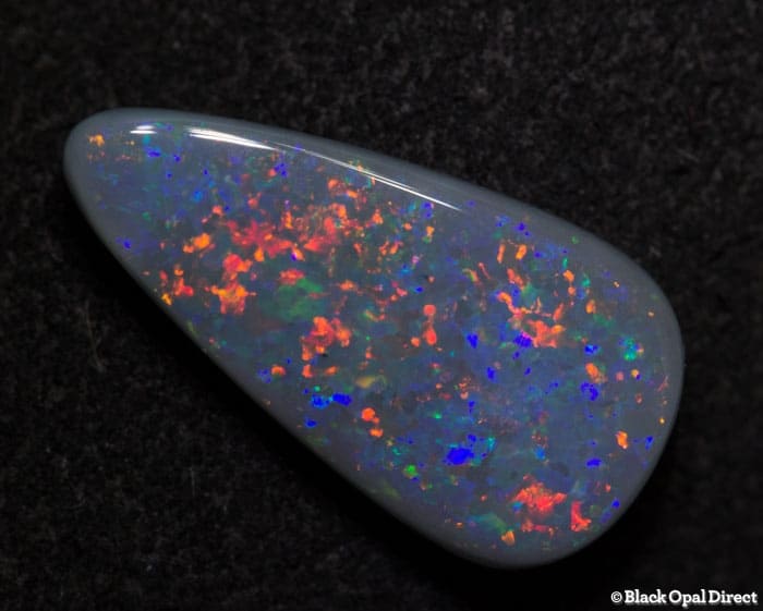 1.95 ct drop shape semi black opal 15x8x2.5mm - Image 2