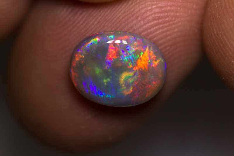 1.95 ct semi black opal 10.5x8x3mm AMY - Image 2