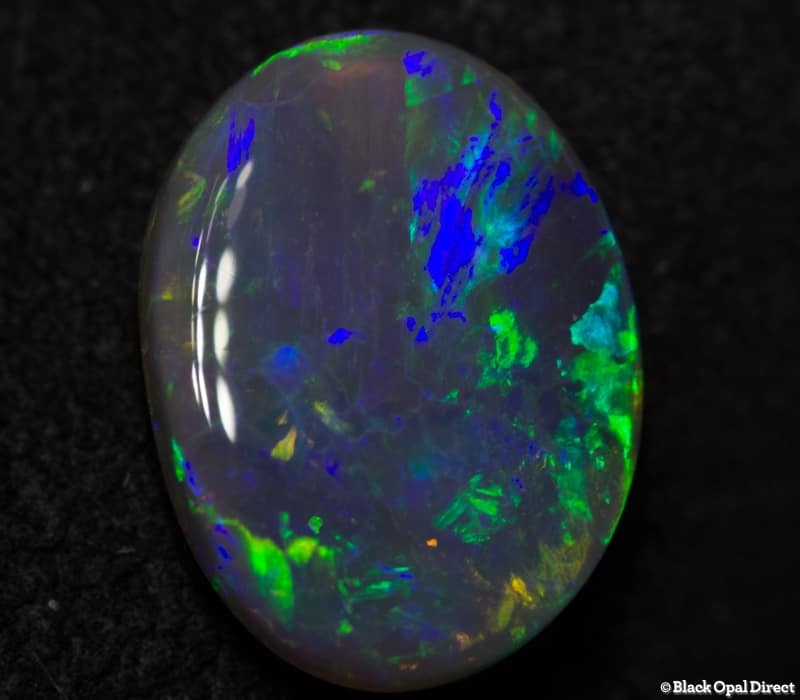 1.96 ct semi black opal 11x8x3mm - Image 2