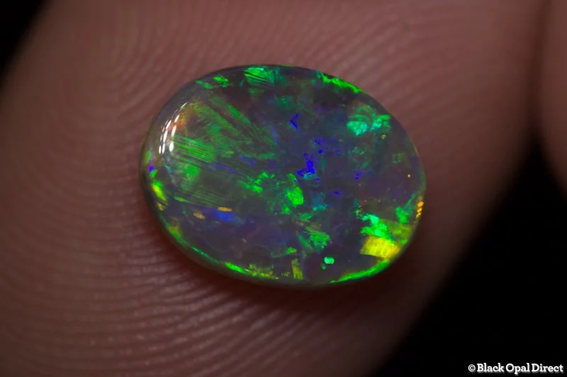 1.96 ct semi black opal 11x8x3mm - Image 3