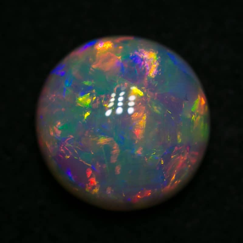 1.98 ct gem crystal opal 8mm round x5mm - Image 2