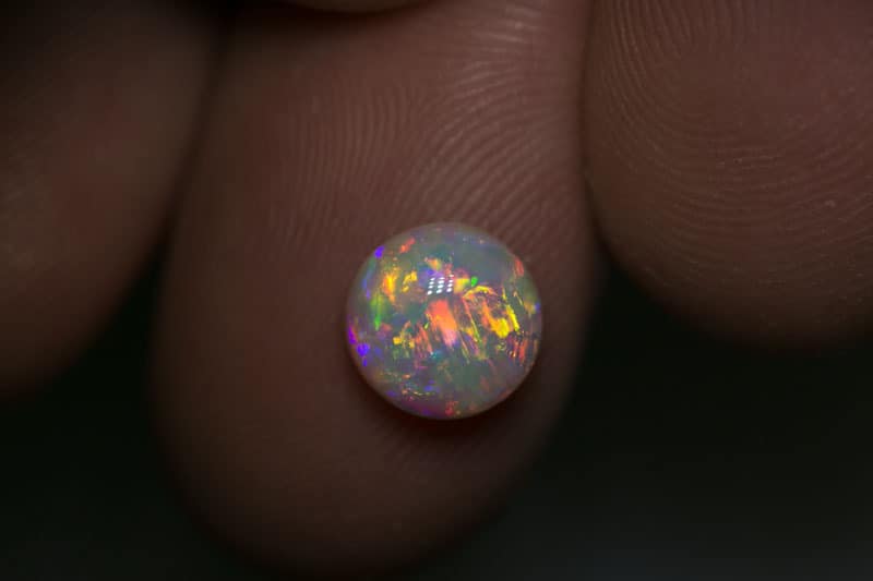 1.98 ct gem crystal opal 8mm round x5mm - Image 3