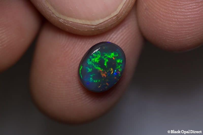 1.99 ct black opal 9.5x7.5x4mm - Image 3