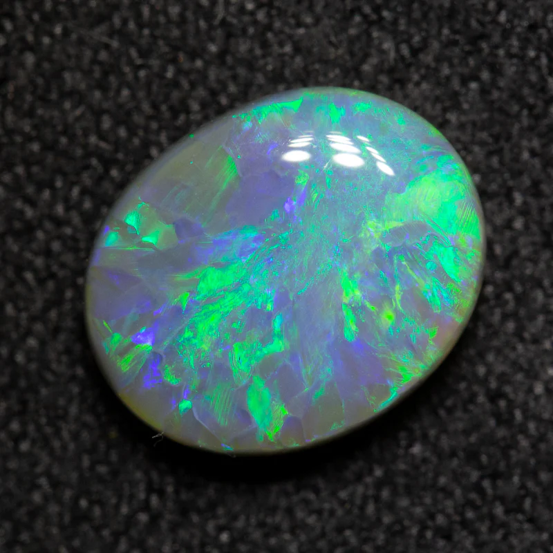 1.99 ct dark opal 9.7x7.9x3.8mm - Image 2