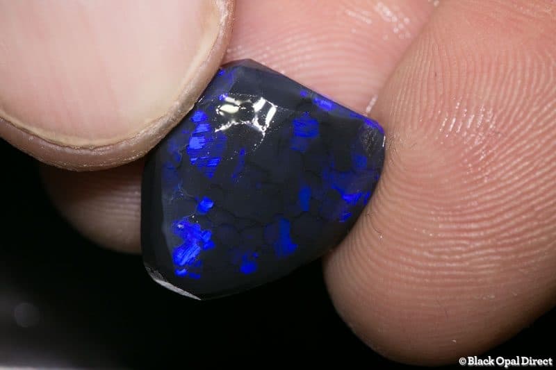 10.00 ct black opal rubbed piece 18mm across - Image 2