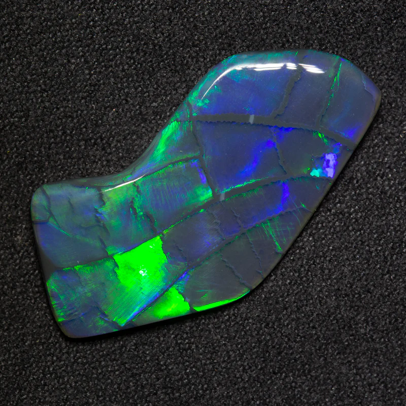 10.30 ct gem black opal 29x18x3.6mm - Image 3