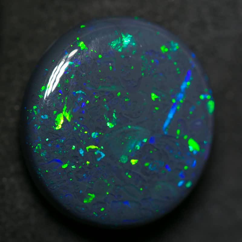 10.41 ct black opal 17.5x16x5mm - Image 2