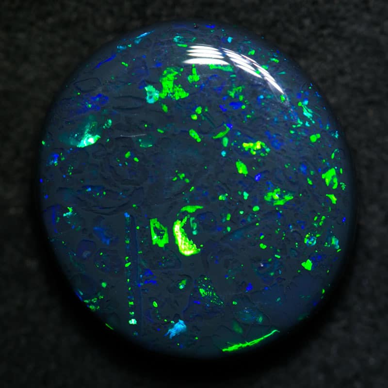 10.41 ct black opal 17.5x16x5mm - Image 6
