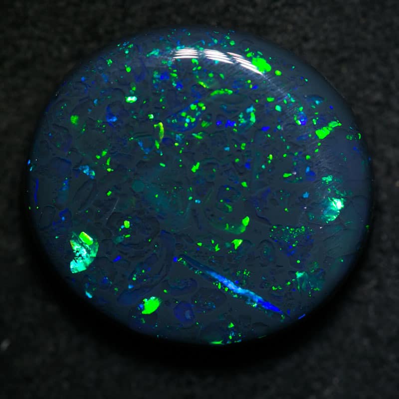 10.41 ct black opal 17.5x16x5mm - Image 7