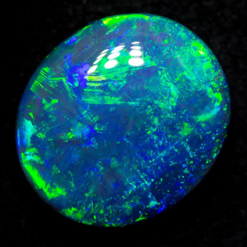 10.59 ct gem black opal 16.5x14.5x6.6mm - Image 2