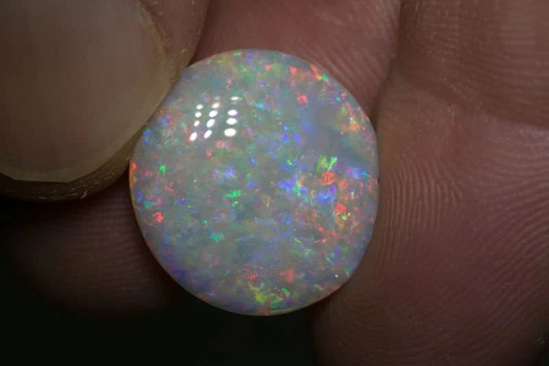 10.81 ct double sided white opal 18x17x5mm - Image 2