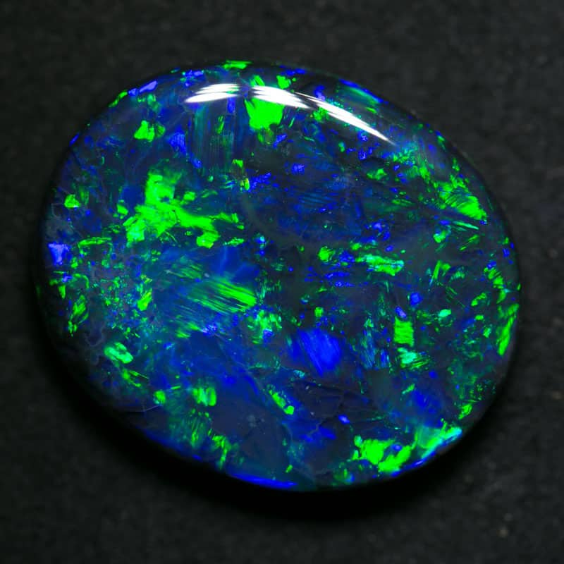 11.14 ct gem black opal 15.5x8.5x5mm - Image 2
