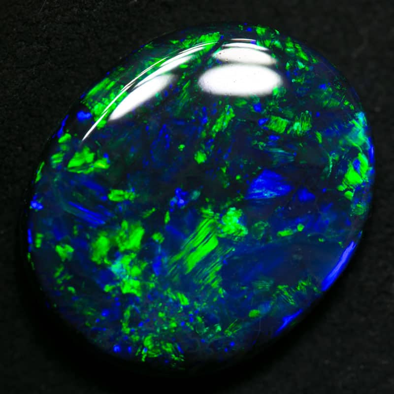11.14 ct gem black opal 15.5x8.5x5mm - Image 3