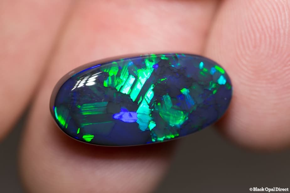 11.28 ct gem black opal 22x11x6mm - Image 2