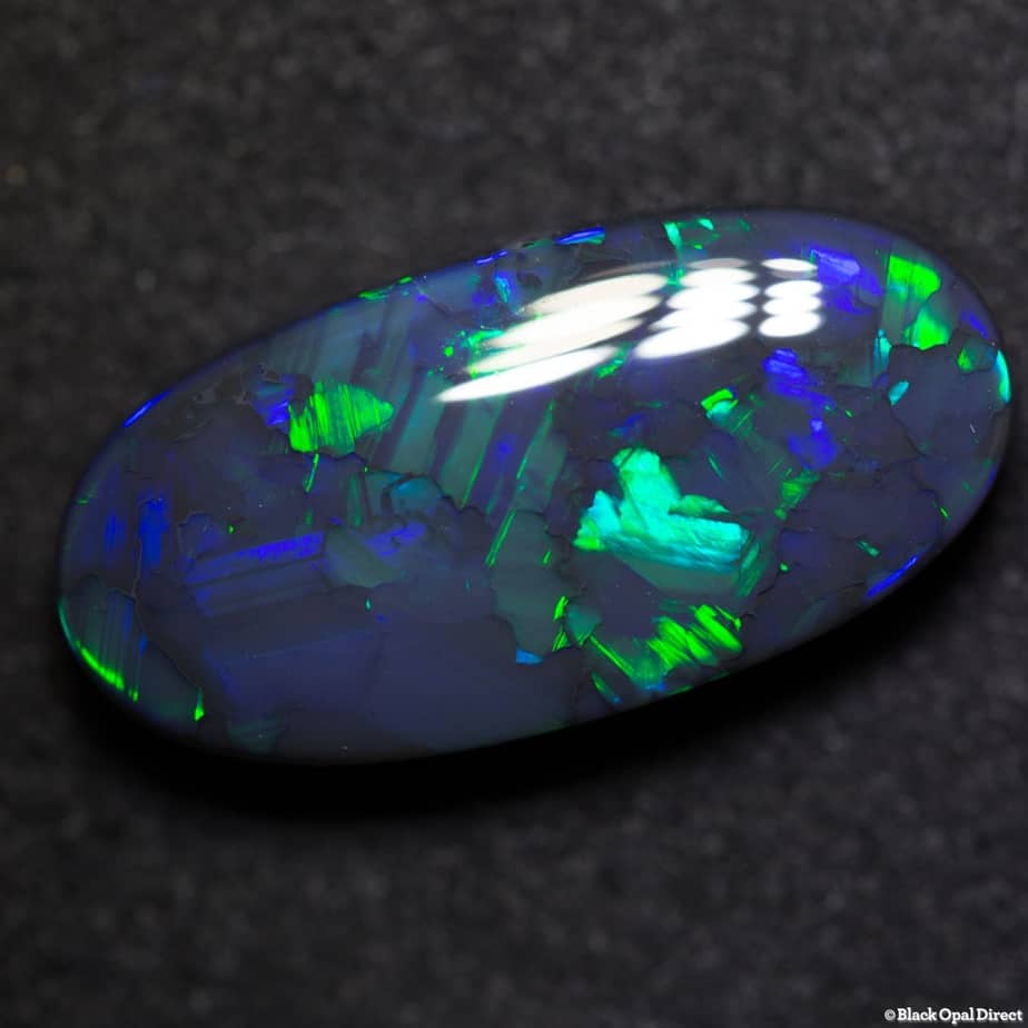 11.28 ct gem black opal 22x11x6mm - Image 3