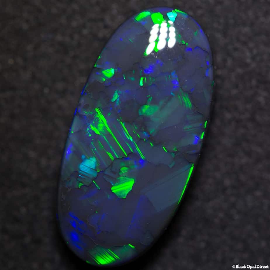 11.28 ct gem black opal 22x11x6mm - Image 4