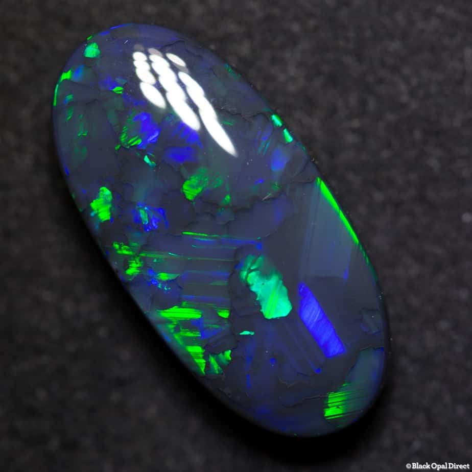 11.28 ct gem black opal 22x11x6mm - Image 5