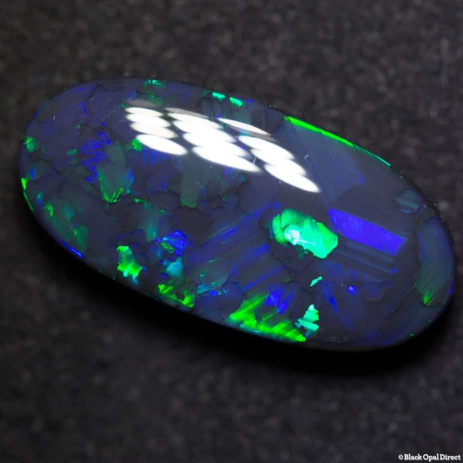 11.28 ct gem black opal 22x11x6mm - Image 6