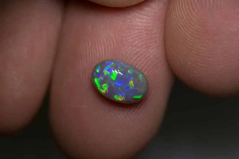 1.38 ct dark opal 9x6x4mm - Image 2