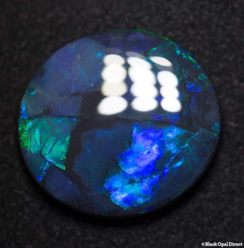 11.72 ct green blue black opal 20x18.2x4mm - Image 3
