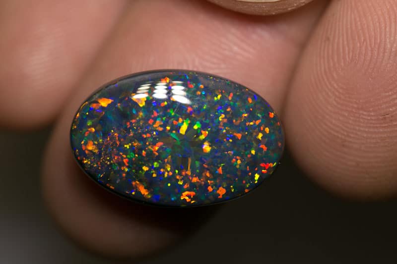 11.76 ct gem black opal collectors piece 20.5x13x6.5mm - Image 2