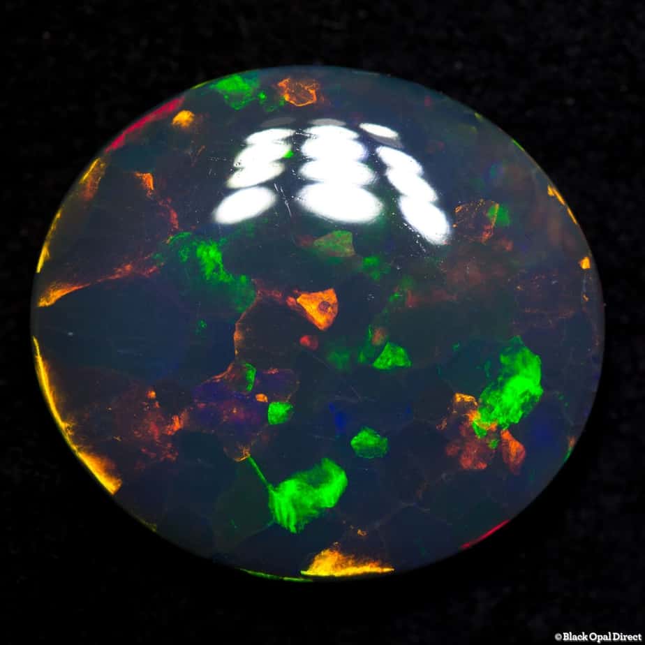 11.81 ct gem black opal 20x17x5mm - Image 2