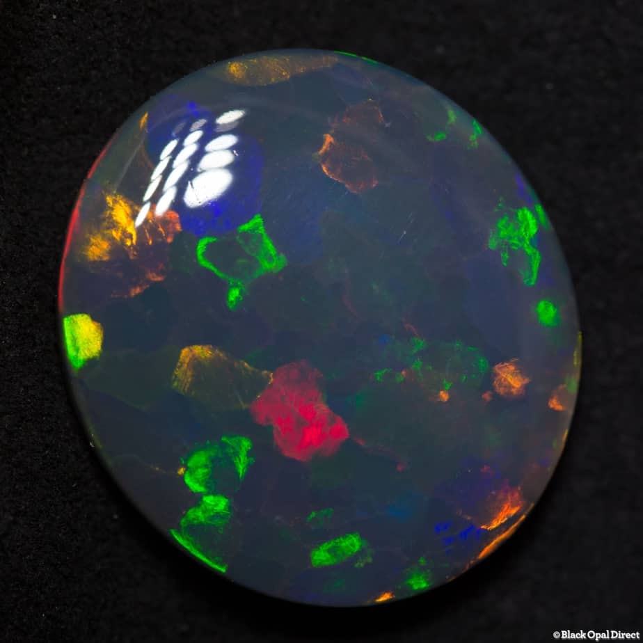 11.81 ct gem black opal 20x17x5mm - Image 3