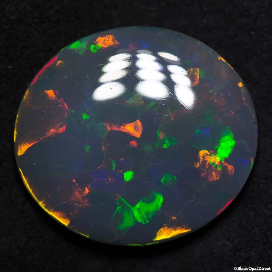 11.81 ct gem black opal 20x17x5mm - Image 4