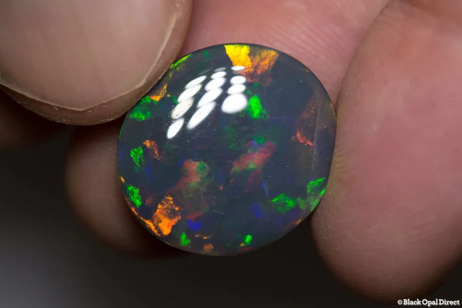 11.81 ct gem black opal 20x17x5mm - Image 6