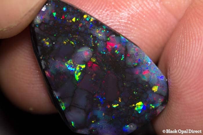 11 carat gem black opal rub 25mm across - Image 4