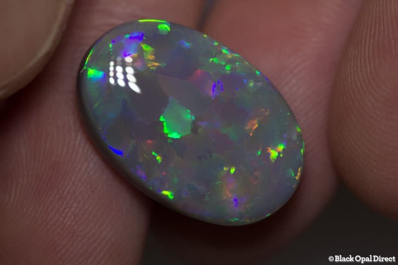 12.87 ct semi black large opal 21.5x14.5x6mm - Image 2