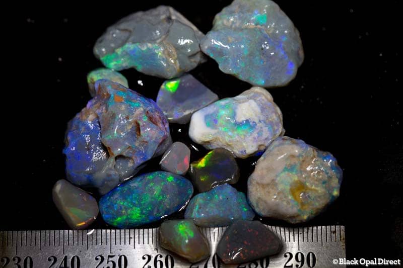 128 ct rough opal parcel 14 pieces - Image 2