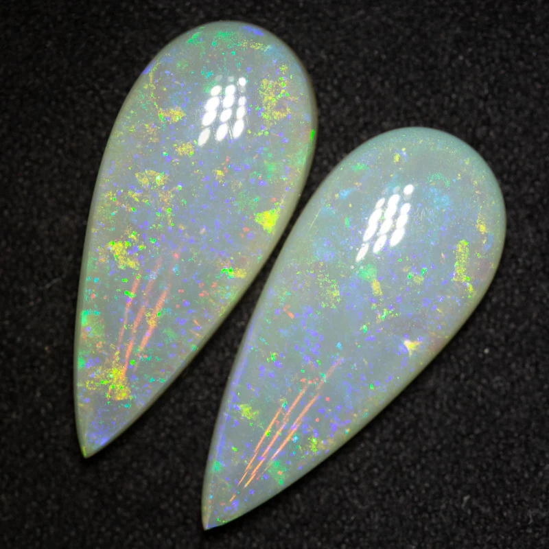 13.24 ct white opal pair 22.5x9.6x5mm - Image 2