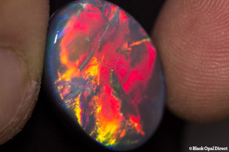 13.71 ct semi black opal 22x16x5mm - Image 2