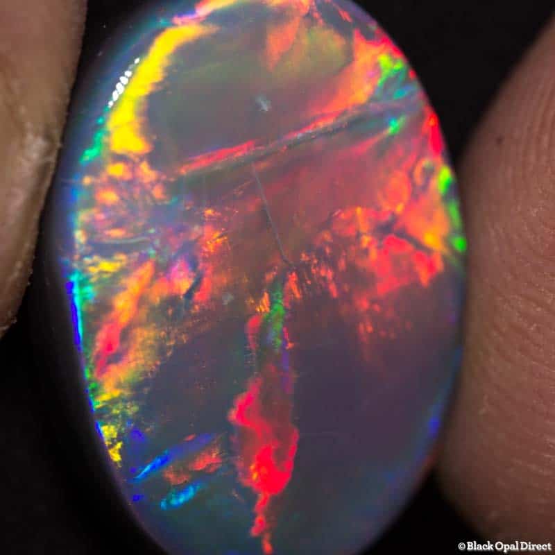 13.71 ct semi black opal 22x16x5mm - Image 3