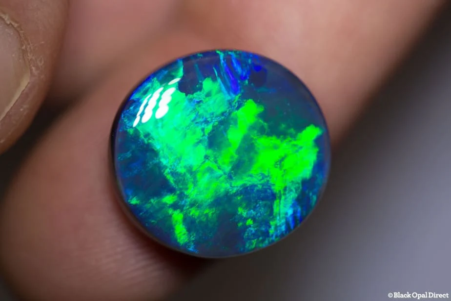 13.75 ct gem black opal 18.5x17x6mm - Image 2