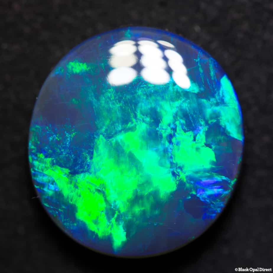 13.75 ct gem black opal 18.5x17x6mm - Image 3