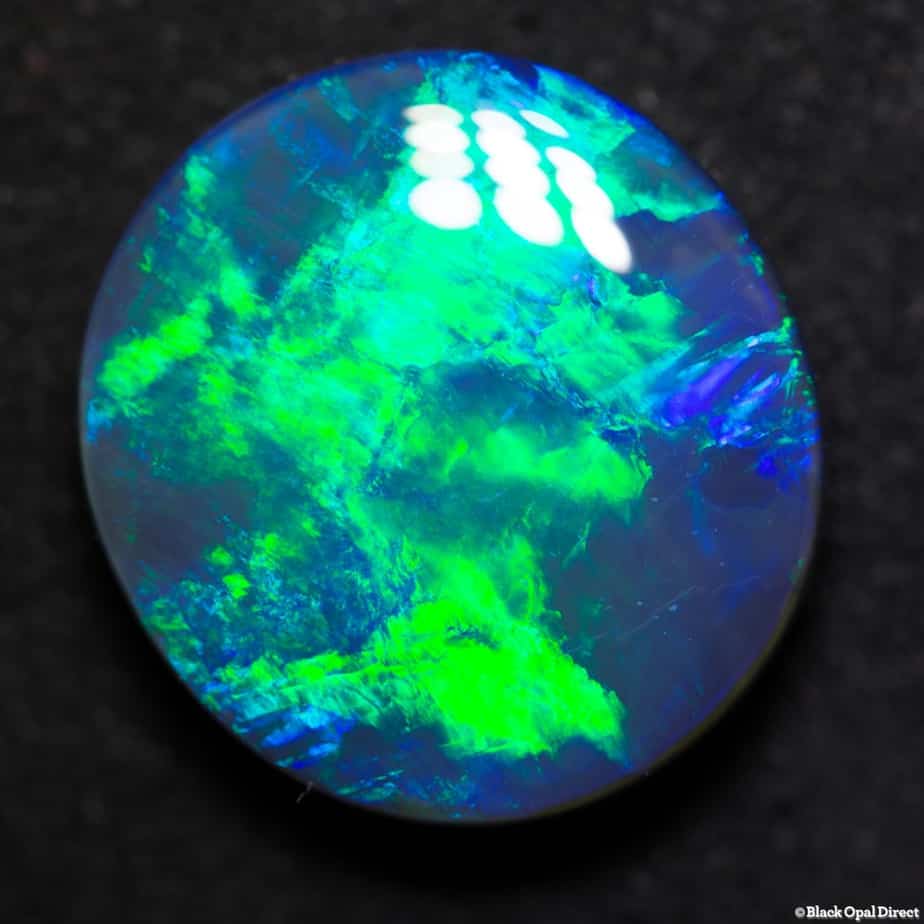 13.75 ct gem black opal 18.5x17x6mm - Image 4